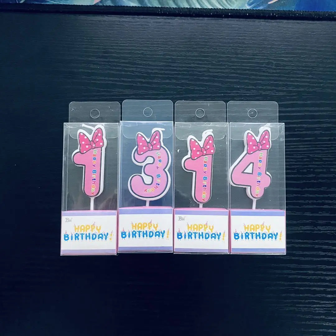 Hot Happy Birthday Number 0-9 Candles Mickey Minnie Mouse Topper