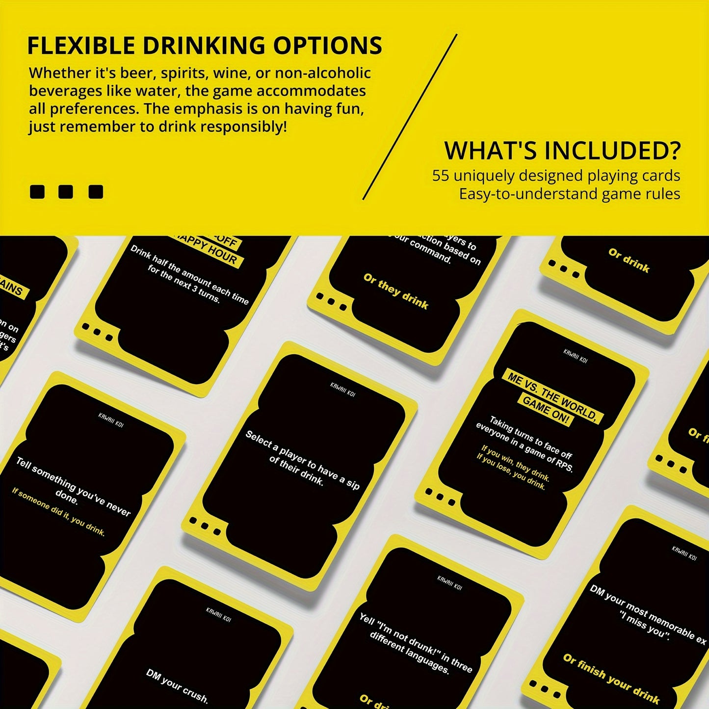 Secret Revealing I'm Not Drunk Card Game for Parties
