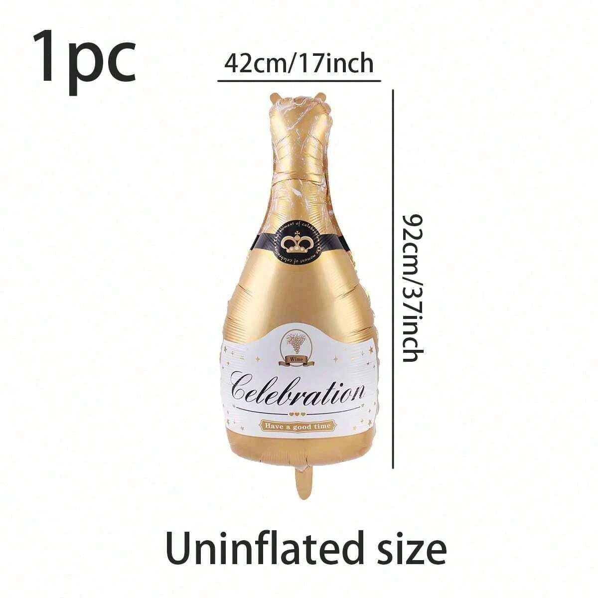 1PC Champagne Aluminum Film Balloon Large Birthday Party Decoration
