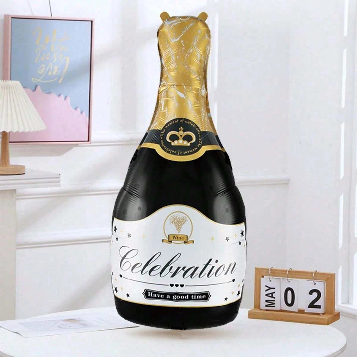 1PC Champagne Aluminum Film Balloon Large Birthday Party Decoration