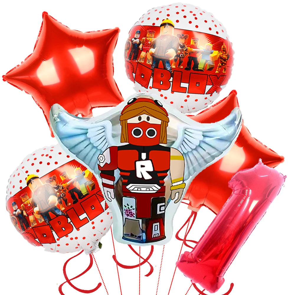 Roblox Birthday Party Decorations Supplies Roblox Game Celebration Party Balloons