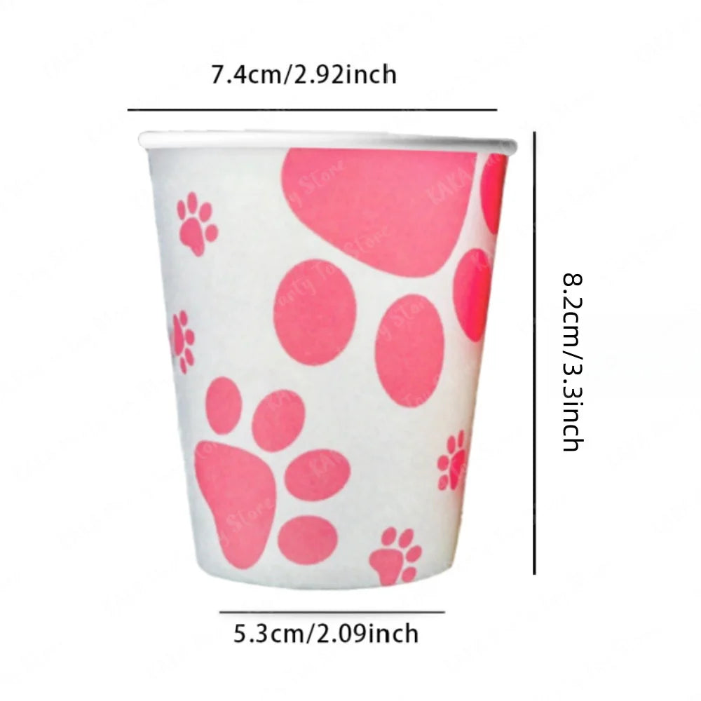 10/20/30Pcs Paw Patrol Cup Cartoon 9 oz Disposable Cups