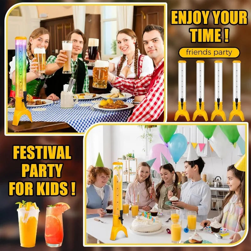 6 Pcs Drink Tower Dispenser for Drinks Mimosa Tower
