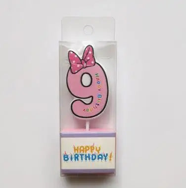 Hot Happy Birthday Number 0-9 Candles Mickey Minnie Mouse Topper