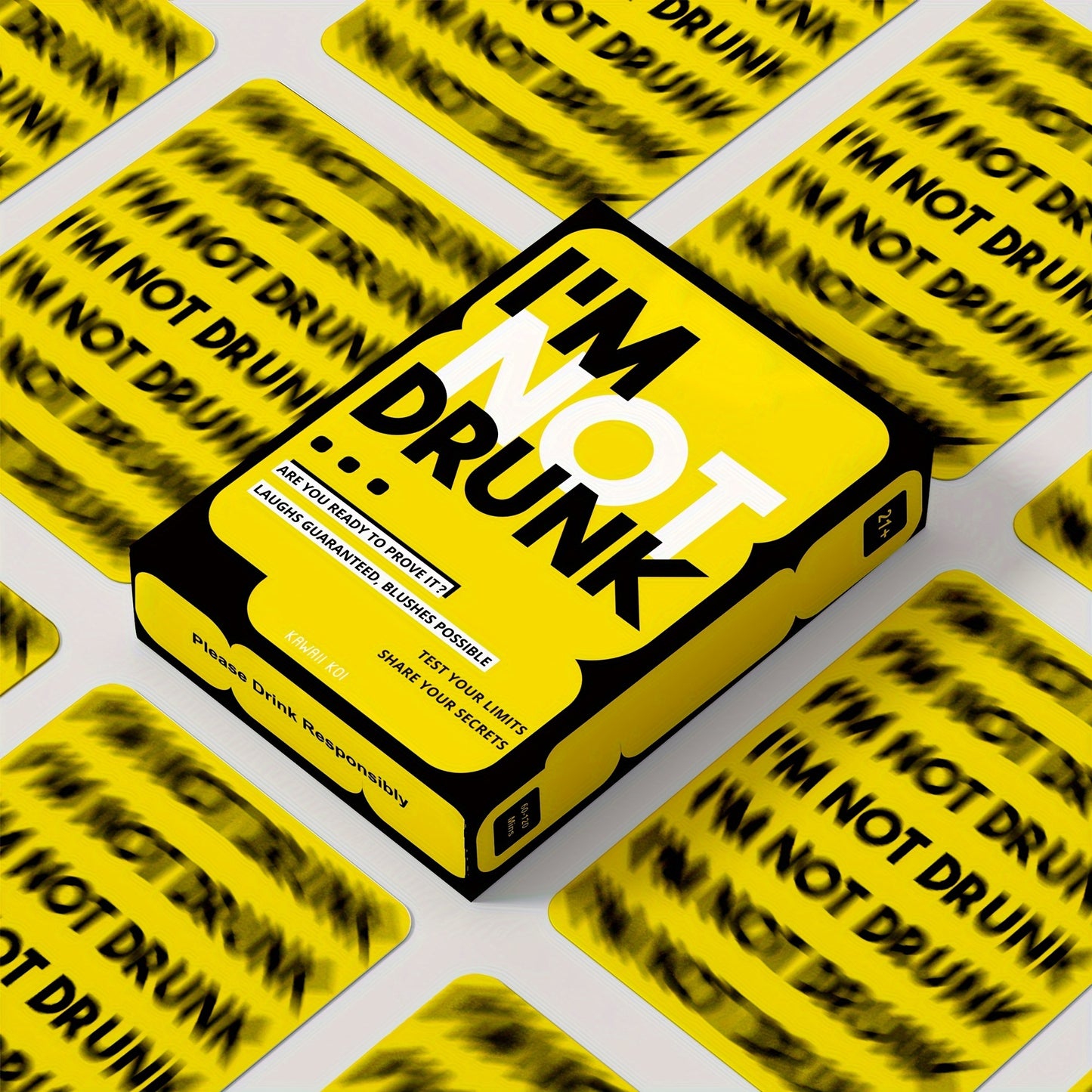 Secret Revealing I'm Not Drunk Card Game for Parties