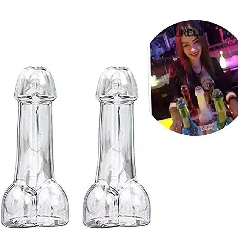 Dick Shot Glasses Pik Glas Cocktail Martini Mug Set
