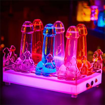 Dick Shot Glasses Pik Glas Cocktail Martini Mug Set