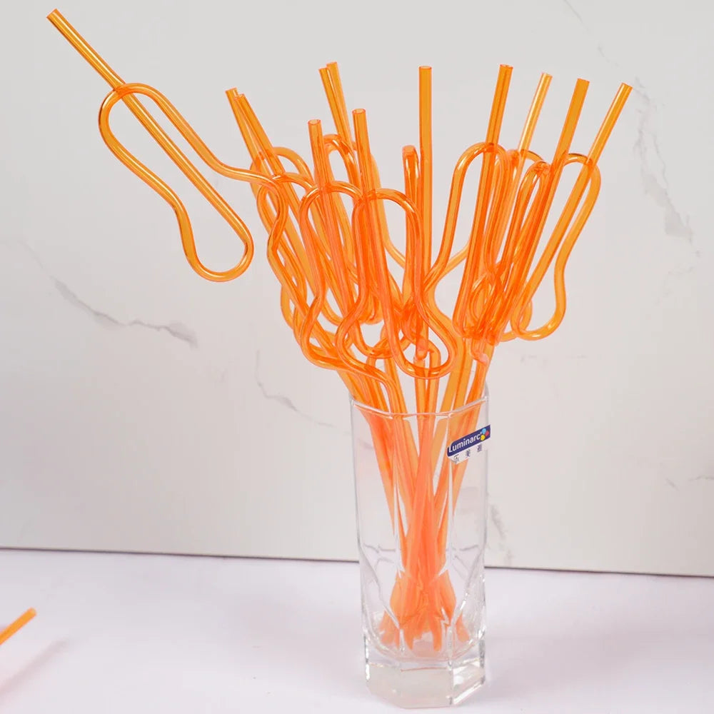 10Pcs Funny Penis Drinking Straws for Bachelorette Party Decor
