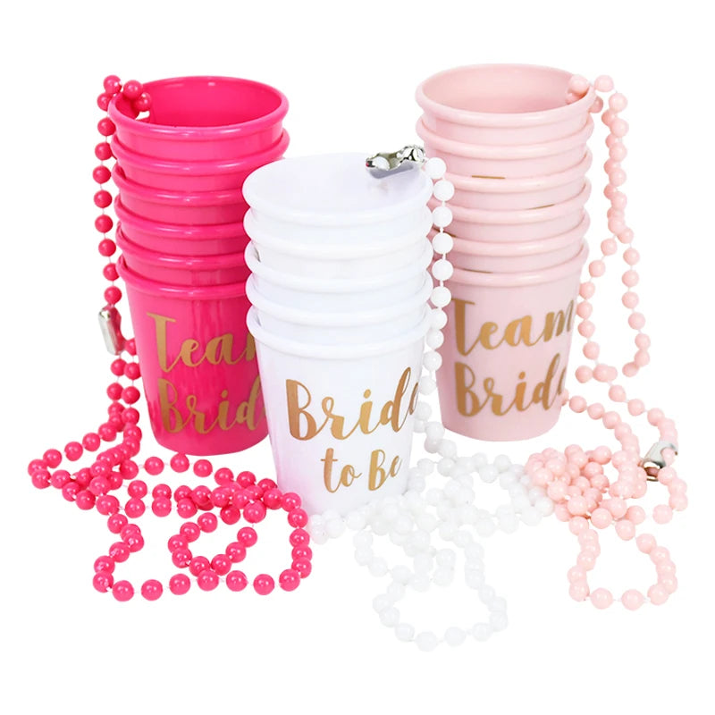Team Bride Cups Bride To Be Plastic Shot Glasses Decor