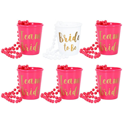 Team Bride Cups Bride To Be Plastic Shot Glasses Decor