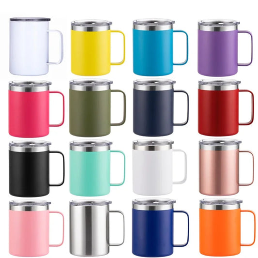 12oz 16oz mugs cups for Home Office Use Vacuum Flask Double Wall Stainless Steel Water Cups