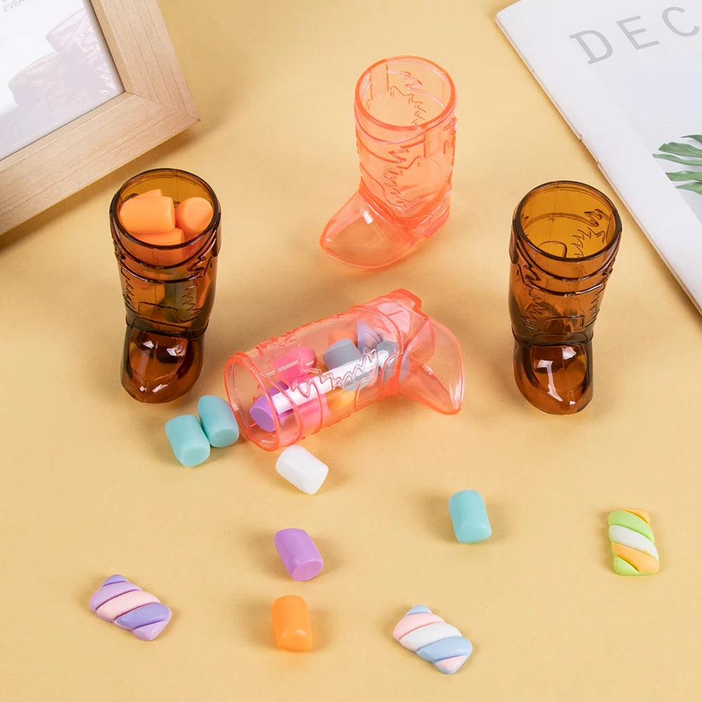 10pcs Mini Cowgirl Boot Shot Glasses for Parties