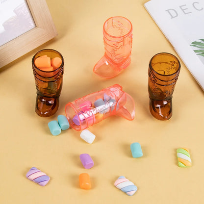 10pcs Mini Cowgirl Boot Shot Glasses for Parties