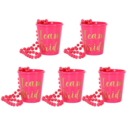 Team Bride Cups Bride To Be Plastic Shot Glasses Decor