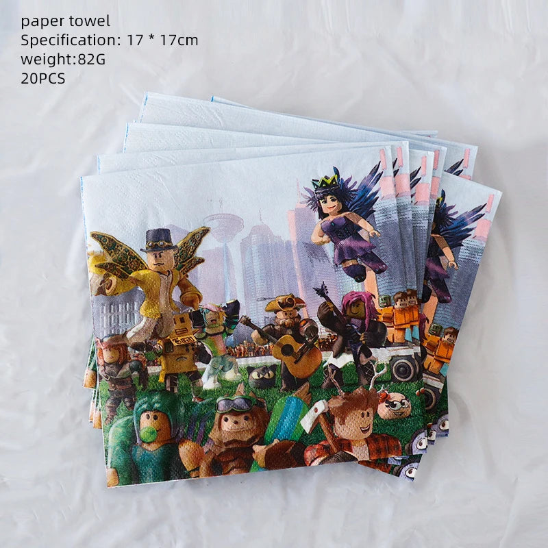 Roblox Birthday Party Decorations Supplies Roblox Game Celebration Party Balloons