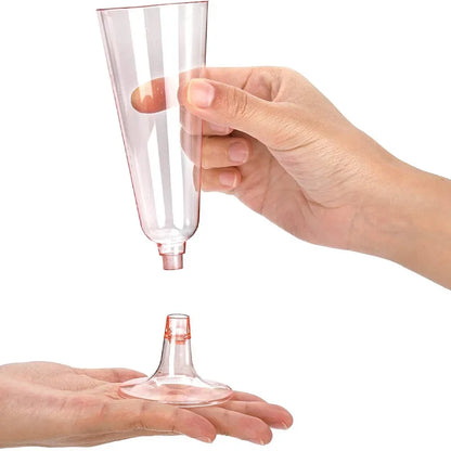 25pcs 150ml Disposable Cups Sparkling Champagne Flutes