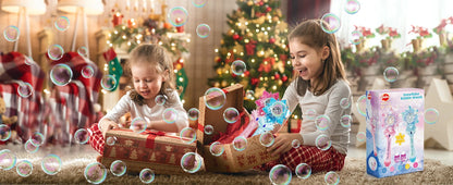 VATOS Bubble Wands X2 for Kids Auto Snowflake Blower