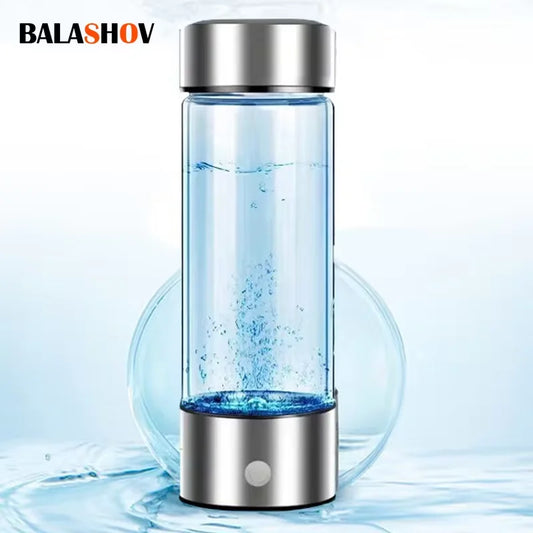 420ml or 14. 20z Hydrogen-Rich Water Cup Electric Hydrogen Rich Water Generator Bottle Titanium Quality Filter Portable Antioxidant Lonizer