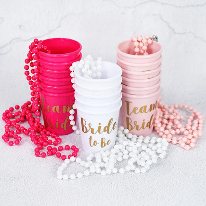 Team Bride Cups Bride To Be Plastic Shot Glasses Decor