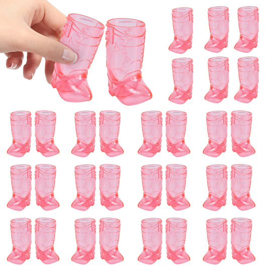 10pcs Mini Cowgirl Boot Shot Glasses for Parties