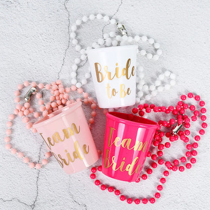 Team Bride Cups Bride To Be Plastic Shot Glasses Decor