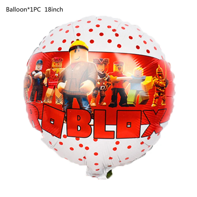 Roblox Birthday Party Decorations Supplies Roblox Game Celebration Party Balloons