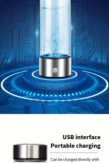 420ml or 14. 20z Hydrogen-Rich Water Cup Electric Hydrogen Rich Water Generator Bottle Titanium Quality Filter Portable Antioxidant Lonizer