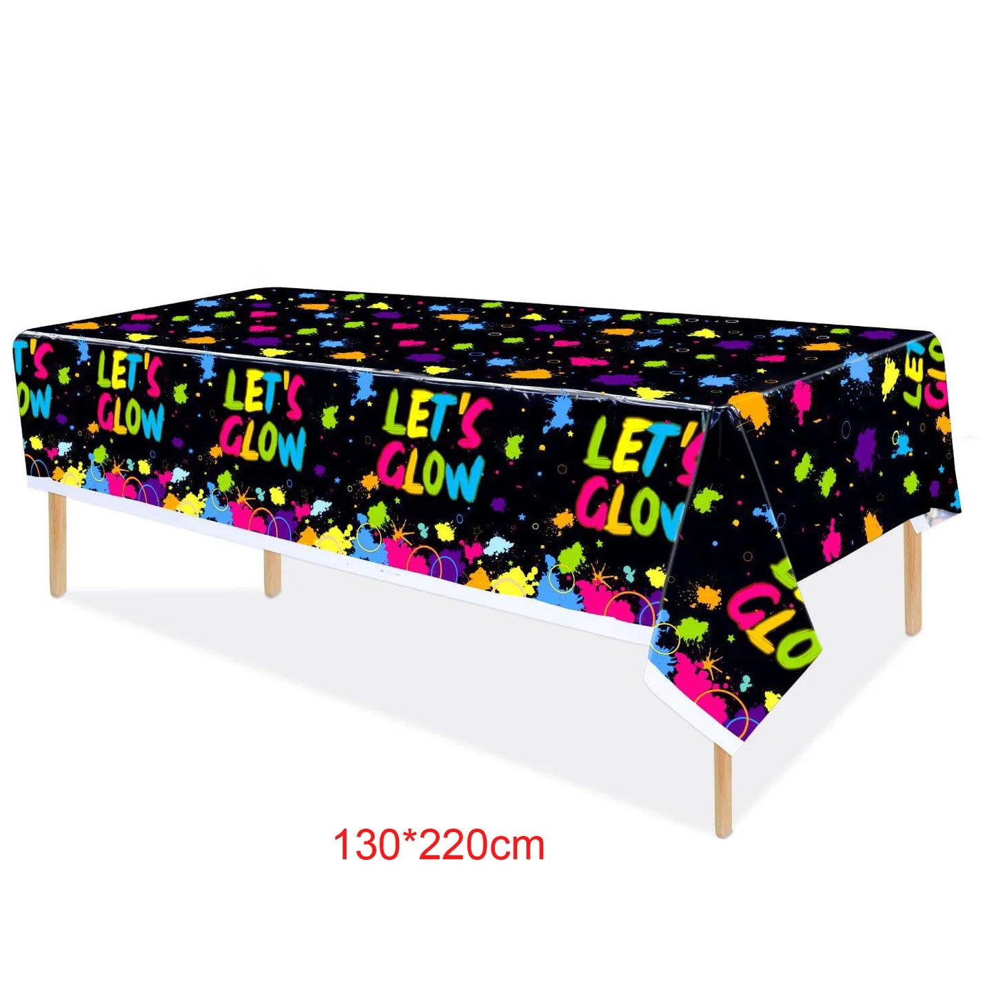 Neon Party Supplies Let Glow Party Decorations Plates Cups