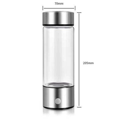 420ml or 14. 20z Hydrogen-Rich Water Cup Electric Hydrogen Rich Water Generator Bottle Titanium Quality Filter Portable Antioxidant Lonizer
