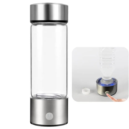 420ml or 14. 20z Hydrogen-Rich Water Cup Electric Hydrogen Rich Water Generator Bottle Titanium Quality Filter Portable Antioxidant Lonizer
