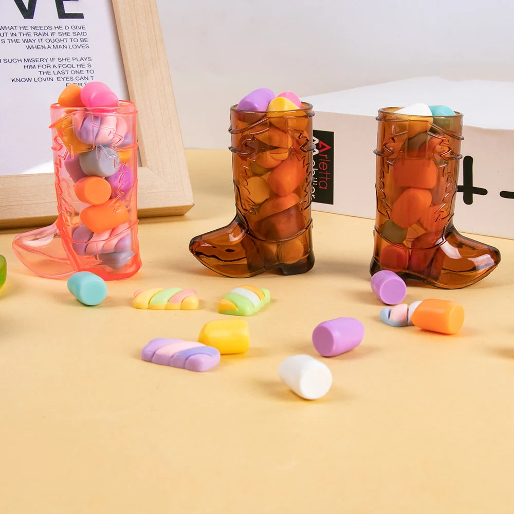 10pcs Mini Cowgirl Boot Shot Glasses for Parties
