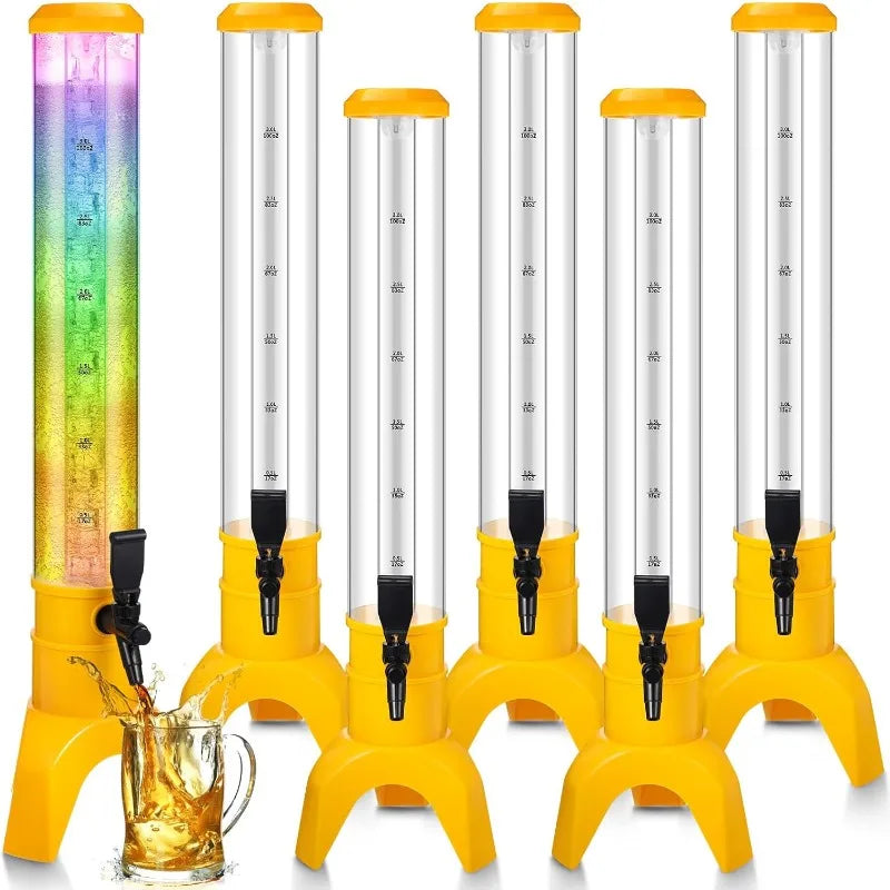 6 Pcs Drink Tower Dispenser for Drinks Mimosa Tower