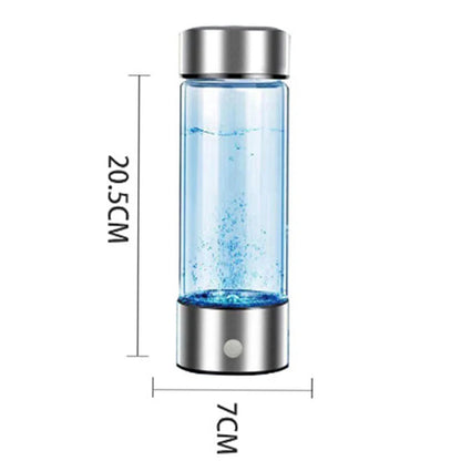420ml or 14. 20z Hydrogen-Rich Water Cup Electric Hydrogen Rich Water Generator Bottle Titanium Quality Filter Portable Antioxidant Lonizer