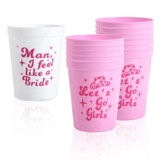 Bachelorette Party Reusable Cups Cowgirl Team Bride Gift