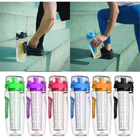 32Oz Fruit Infusing Infuser Water Bottle BPA Free Sport Bottle